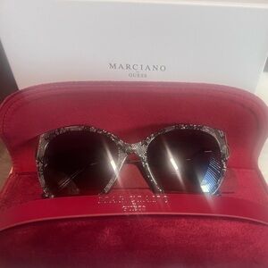 Marciano Women's Snakeskin Pattern Sunglasses
